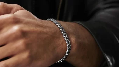 Men's silver bracelet