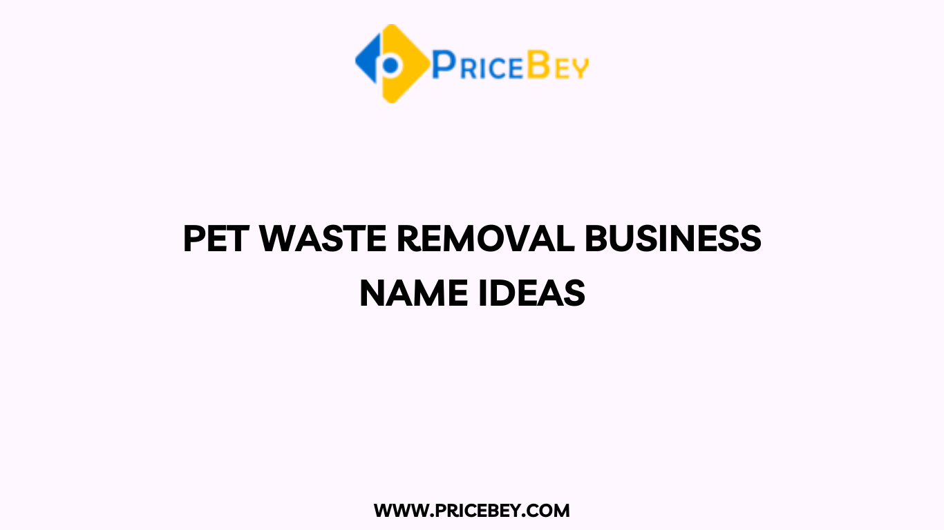 Pet Waste Removal Business Name Ideas