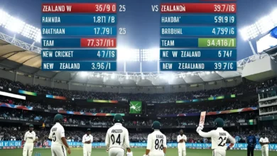 India National Cricket Team vs New Zealand National Cricket Team Match Scorecard